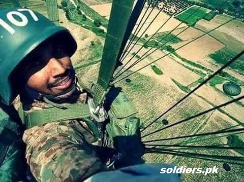 The picture show that the soldier from SSG capture picture during Parachute Jump. it's very difficult task but SSG soldiers fulfill these task very easily because their training is very tough, and during training they learn many difficult task .
